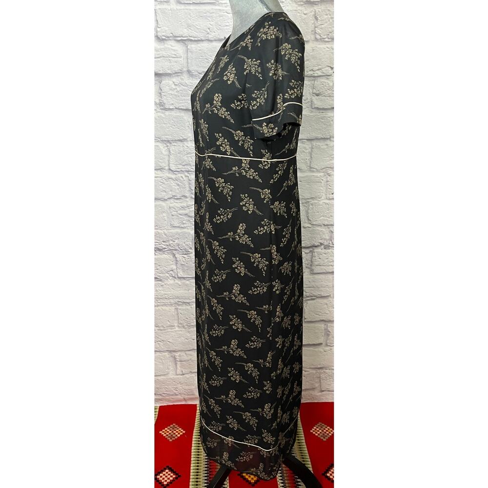 Vintage 90's Talbots French Provincial Toile Style Midi Dress - Picture 3 of 10